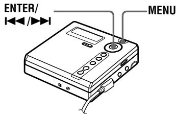SONY MZ-N707 - Changing play modes - 1