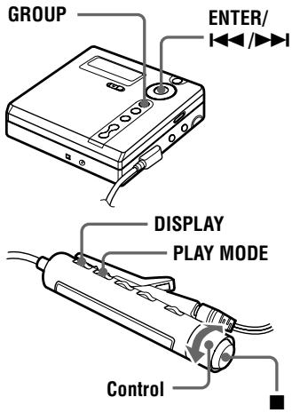 SONY MZ-N707 - Using the group function (Group Mode) - 1