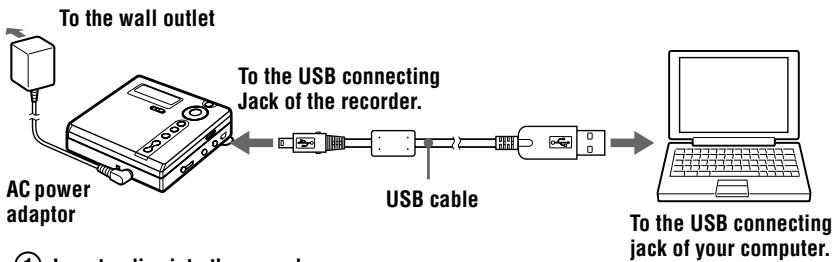 SONY MZ-N707 - Make connections. - 1