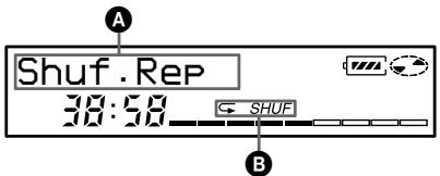 SONY MZ-N707 - Display window on the recorder - 1