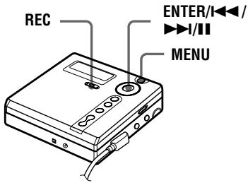SONY MZ-N707 - Adjusting the recording level manually (Manual Recording) - 1