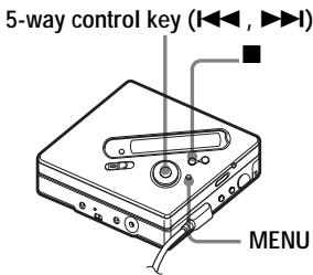 SONY MZ-N710 - Moving a track in a disc with group setting - 2