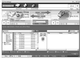 SONY MZ-N710 - Checking out audio files to the Net MD - 3