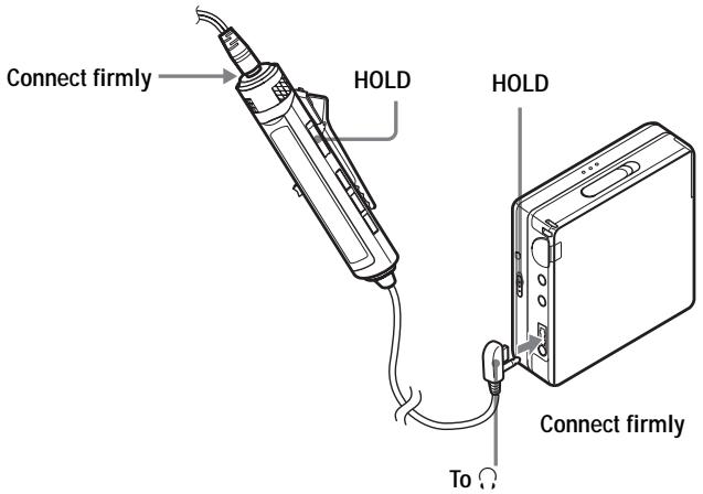SONY MZ-N710 - Make connections and unlock the control. - 1