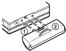 SONY MZ-N710 - Using the dry battery - 1