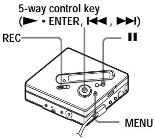 SONY MZ-N710 - Adjusting the recording level manually - 1