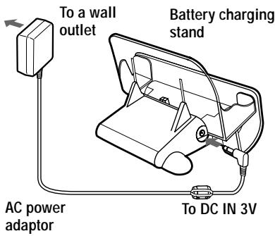 SONY MZ-N910 - Charge the rechargeable battery. - 1