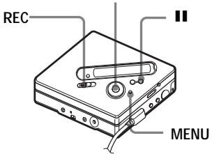 SONY MZ-NF810 - Adjusting the recording level manually - 1