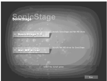 SONY MZ-NF810 - Installing SonicStage Ver.1.5 - 1