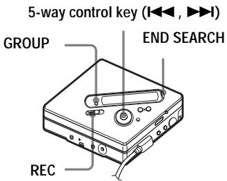 SONY MZ-NF810 - Recording tracks using the group function - 1