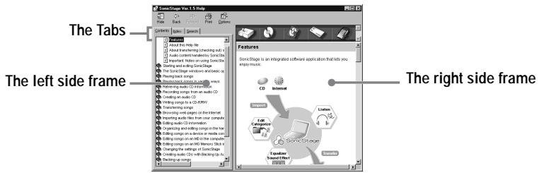 SONY MZ-NF810 - Viewing online help - 1