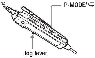 SONY MZ-NF810 - Selecting the play mode - 1