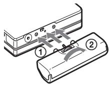 SONY MZ-NF810 - Using the dry battery - 1