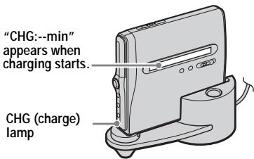 SONY MZ-NH1 - Charging the rechargeable battery. - 3