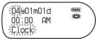 SONY MZ-NH1 - Setting the clock - 2