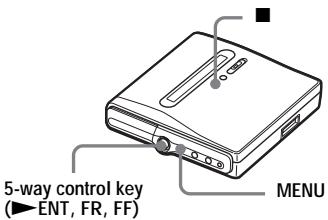 SONY MZ-NH1 - On the recorder - 1