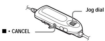 SONY MZ-NH1 - On the remote control - 1