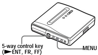 SONY MZ-NH1 - On the recorder - 1