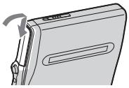 SONY MZ-NH1 - Insert the rechargeable battery. - 3
