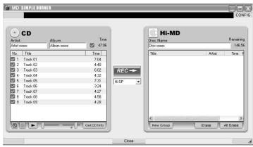 SONY MZ-NH1 - - Standard mode (page 105) - 2