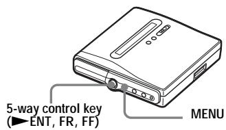 SONY MZ-NH1 - On the recorder - 1