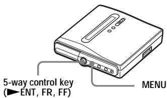 SONY MZ-NH1 - On the recorder - 1