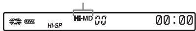 SONY MZ-NH1 - Confirm the operation mode. - 1