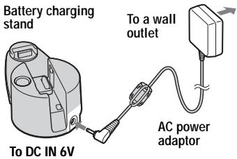 SONY MZ-NH1 - Charging the rechargeable battery. - 1