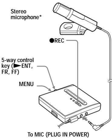 SONY MZ-NH1 - Recording from a microphone - 1
