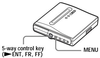 SONY MZ-NH1 - On the recorder - 1