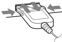 SONY MZ-NH1 - To disconnect the dedicated USB cable - 1