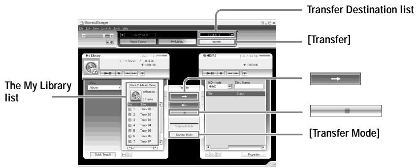 SONY MZ-NH600 - Transferring audio data from your computer to the MD Walkman - 1