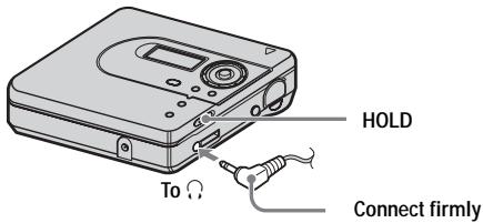 SONY MZ-NH600 - Make connections and unlock the controls. - 1