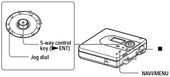 SONY MZ-NH600 - How to use the menu items - 1