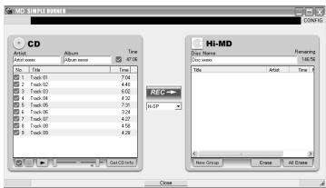 SONY MZ-NH600 - - Standard mode (page 91) - 2