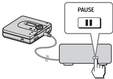 SONY MZ-NH600 - Record a disc. - 4