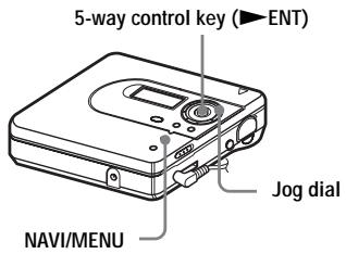 SONY MZ-NH600 - Changing the operational direction of the display - 1
