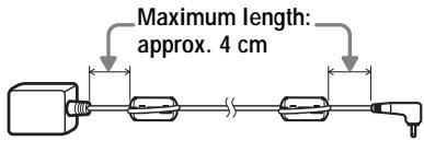 SONY MZ-NH600 - When using the optional AC power adaptor: - 3