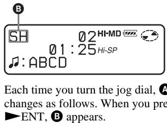 SONY MZ-NH600 - Selecting the sound quality (6-Band Equalizer) - 3