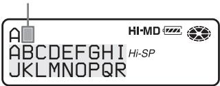 SONY MZ-NH600 - Select a letter using the 5-way control key and press  ENT to enter. - 1