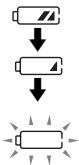 SONY MZ-NH600 - When to replace the dry battery - 1