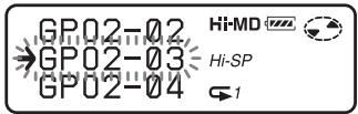 SONY MZ-NH600 - Moving a track in a disc with group setting - 3