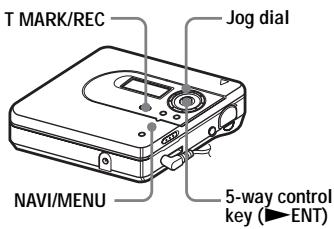 SONY MZ-NH600 - Adding track marks while recording - 1