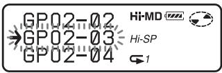 SONY MZ-NH900 - Moving a track in a disc with group settings - 2
