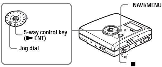 SONY MZ-NH900 - To cancel the operation while setting - 1