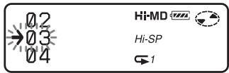 SONY MZ-NH900 - Changing the order of a track on a disc - 1