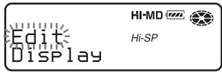 SONY MZ-NH900 - To cancel the operation while setting - 2