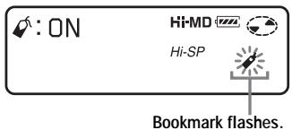 SONY MZ-NH900 - To bookmark the tracks - 1