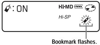 SONY MZ-NHF800 - To bookmark the tracks - 1