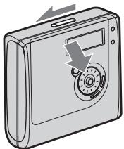 SONY MZ-NHF800 - Slide OPEN to open the lid. - 1